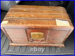 Antique Vintage radio with tubes, free shipping estate sale find