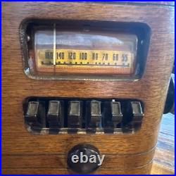 Antique Western Royal Radio Model W6D18 Works Fantastic Including Dial Light