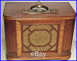 Antique Zenith vintage chairside tube radio restored and working