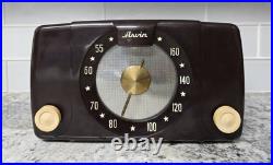 Arvin Small Vintage Bakelite Tube Radio, Ivorine Knobs? Model 450-TL Works
