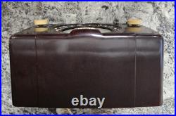 Arvin Small Vintage Bakelite Tube Radio, Ivorine Knobs? Model 450-TL Works