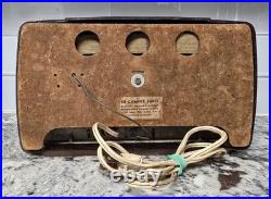 Arvin Small Vintage Bakelite Tube Radio, Ivorine Knobs? Model 450-TL Works