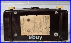 Arvin Small Vintage Bakelite Tube Radio, Ivorine Knobs? Model 450-TL Works