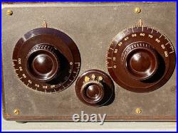 Atwater Kent Model 20 Compact Vintage Tube Radio With Original Shipping Box Nice