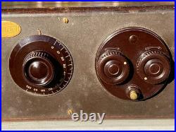 Atwater Kent Model 20 Compact Vintage Tube Radio With Original Shipping Box Nice