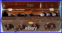 Atwater Kent Model 20 Compact Vintage Tube Radio With Original Shipping Box Nice