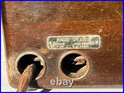 Atwater Kent Model 20 Compact Vintage Tube Radio With Original Shipping Box Nice