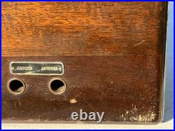 Atwater Kent Model 20 Compact Vintage Tube Radio With Original Shipping Box Nice