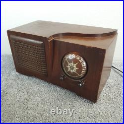 Automatic Radio Mfg. Corp 613X Tube Radio Wooden AM Vintage RARE Working
