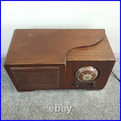 Automatic Radio Mfg. Corp 613X Tube Radio Wooden AM Vintage RARE Working