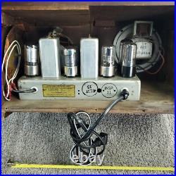 Automatic Radio Mfg. Corp 613X Tube Radio Wooden AM Vintage RARE Working