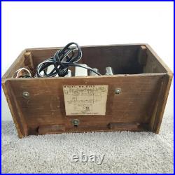 Automatic Radio Mfg. Corp 613X Tube Radio Wooden AM Vintage RARE Working
