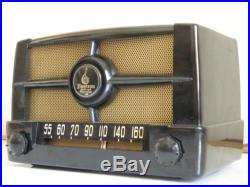 BEAUTIFUL VINTAGE EMERSON MODEL 50B-1 BAKELITE VALVE TUBE RADIO, WORKS PERFECTLY