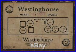 Beautiful VTG (1947) Westinghouse H-157 AM Tube Radio Receiver IT WORKS