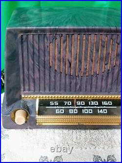 Beautiful Vintage 1950 GE 6 Tube AM Table Top Radio Model No. 404