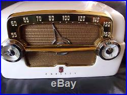 Beautiful Vintage CROSLEY E15WE Dashboard Tube RADIO, Original Condition, 1953