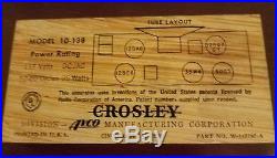 Beautiful Vintage Classic Crosley Dashboard Am Bakelite Radio 10 -138. Working