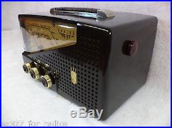 Beautiful Vintage Zenith AM/FM Bakelite Tube Radio Model G724_RESTORED
