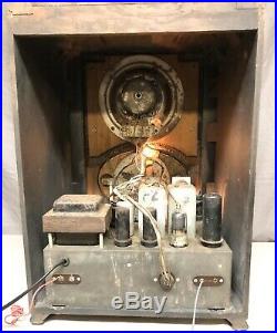 Beautiful, WORKING Rare RADOLEK 1936 vintage Vacuum Tube Tombstone Radio