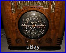 Beautiful, working 1937 Zenith 5S127 tombstone vintage vacuum tube radio- L@@K