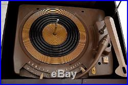 CLEAN! WORKS! Vintage Zenith K566 Cobra Matic Tube Radio Phonograph Turntable