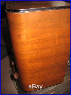CROSLEY Fiver 517 restored wood antique vintage vacuum tube tombstone radio