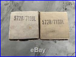 Cetron 572B / T160L = 811A Ham Radio Amplifier Tube NOS Matched Pair Vintage USA