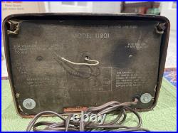 Clarion Vintage Tube Radio, Beautiful Two Tone Green Swirl (catalin like)