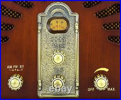Classic Vintage Retro Style AM/FM Radio with Bluetooth Handmade