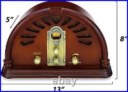 Classic Vintage Retro Style AM/FM Radio with Bluetooth Handmade