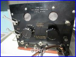 Colin Kennedy 1921 Vintage Shortwave Receiver and Amplifier (281 & 521)