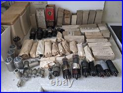 Collection Of Vintage Radio Tubes And Valves Many Ex Military Some 1940s