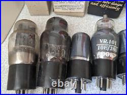 Collection Of Vintage Radio Tubes And Valves Many Ex Military Some 1940s