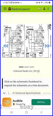 Colonial Vintage Cathedral Tabletop Radio No. 39