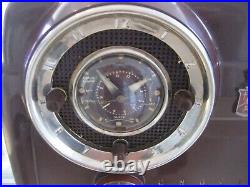 Crosley 1950's Vintage Dashboard Bakelite clock/radio WORKS