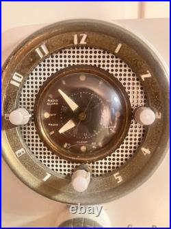 Crosley D-25 Vintage 1950s Electric Dashboard Tube Radio Clock Bakelite