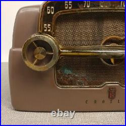 Crosley E-15TN Tube Radio Buick Front Dashboard AM Bakelite Vintage MCM Works