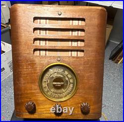 Crosley Fiver Vintage Collectible Tube Radio Wooden Cabinet 7AC 1930s-1940s Crosley Fiver Vintage Collectible Tube Radio Wooden Cabinet 7AC 1930s-1940s
