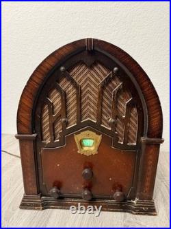 Crosley Model 168 Dual Seven Cathedral Tube Radio 1933 Vintage Antique