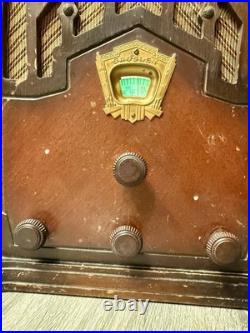Crosley Model 168 Dual Seven Cathedral Tube Radio 1933 Vintage Antique