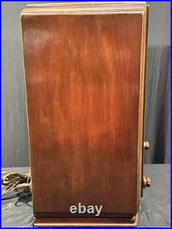 Crosley Tube Wood Tombstone Vintage Radio! Working