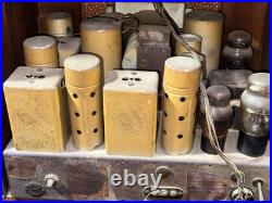 Crosley Tube Wood Tombstone Vintage Radio! Working