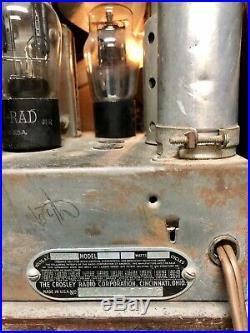 Crosley art deco tombstone vintage vacuum tube radio