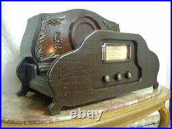 Custom Vintage Tube Radio, Handcrafted Case Fully Restored, One-of-a-Kind Design Custom Vintage Tube Radio, Handcrafted Case Fully Restored, One-of-a-Kind Design