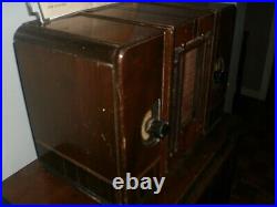 Deforest-Crosley 1934 wood vintage tube radio Earl model 81 complete set & works