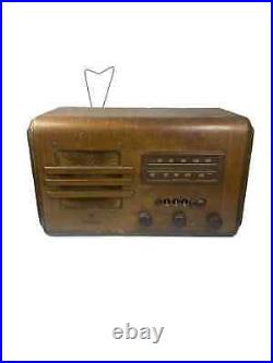 Delco Tube Radio R-1140 From 1938 Does Turn On Police Band Wood Cabinet Vtg