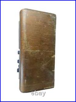 Delco Tube Radio R-1140 From 1938 Does Turn On Police Band Wood Cabinet Vtg