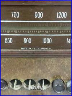 Delco Tube Radio R-1140 From 1938 Does Turn On Police Band Wood Cabinet Vtg