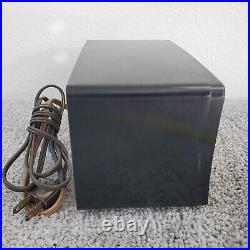 Delmonico Tube Radio Model NT-5 AM Mini Vintage MCM Black Plastic Tested Working