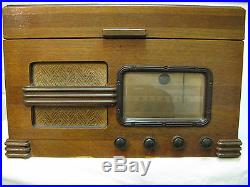 Detrola Vintage Record Player Tube Radio And Recorder Antique Phonograph